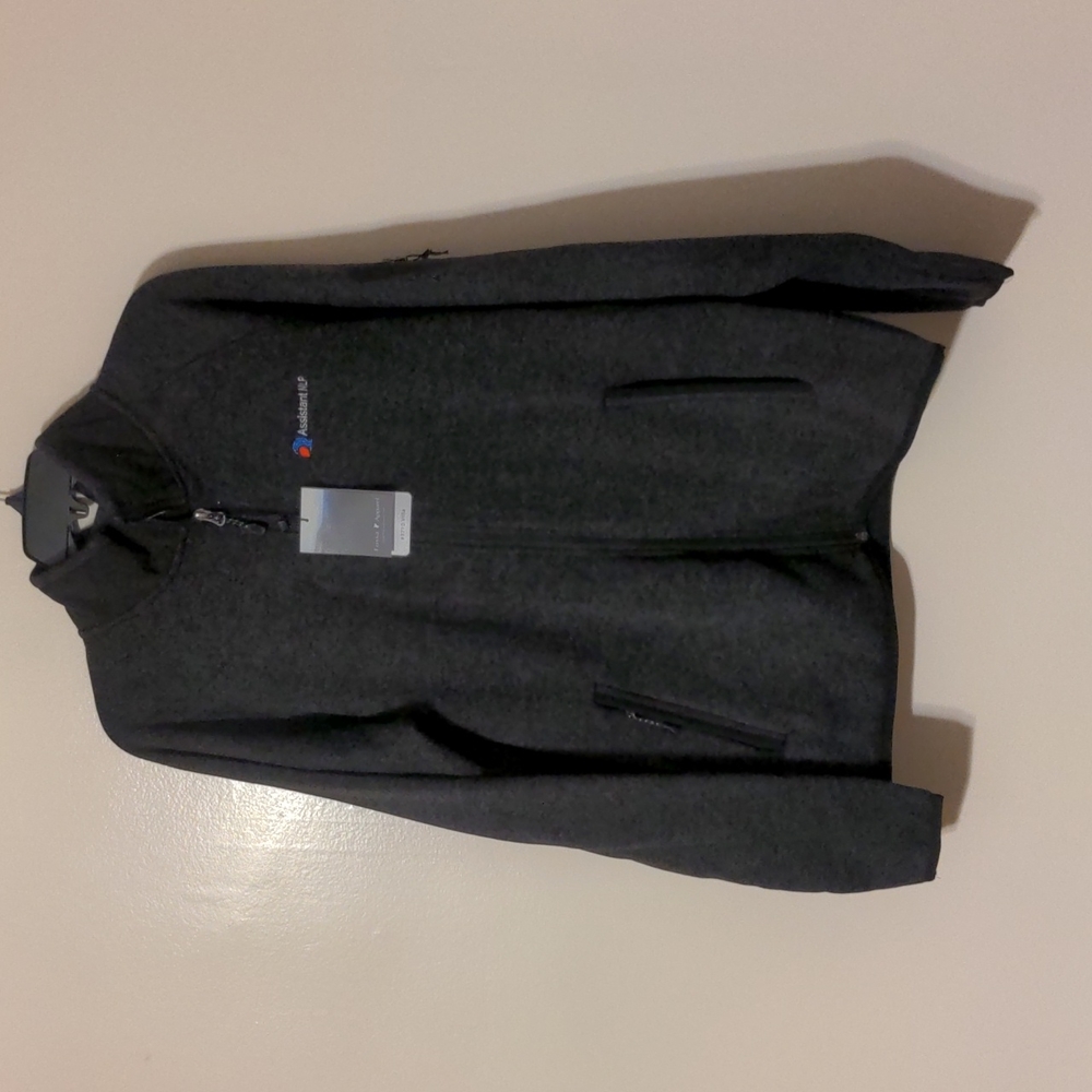 Fossa apparel #3710 villa fleece jacket size medium  assistant NLP embroidered